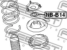 Rolling Bearing, suspension strut support mount