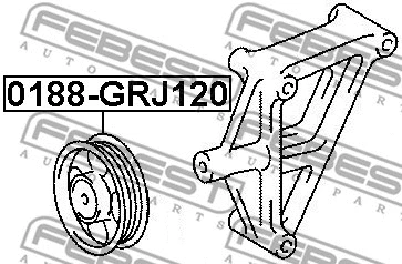 Deflection/Guide Pulley, V-ribbed belt