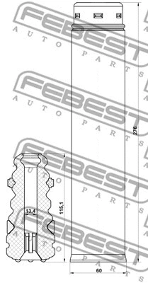 Dust Cover Kit, shock absorber