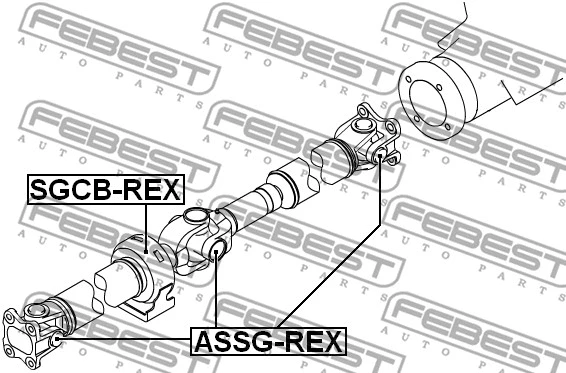 Bearing, propshaft centre bearing
