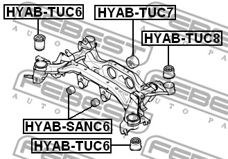 Bushing, axle beam
