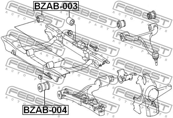 Mounting, control/trailing arm
