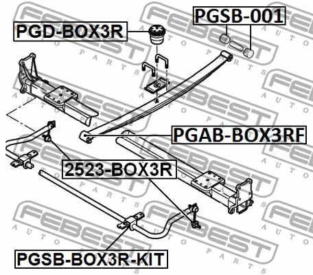 Repair Kit, stabiliser bush