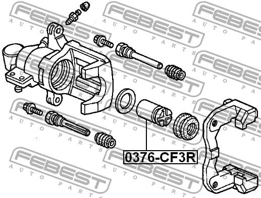 Piston, brake caliper