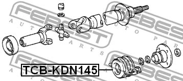 Bearing, propshaft centre bearing