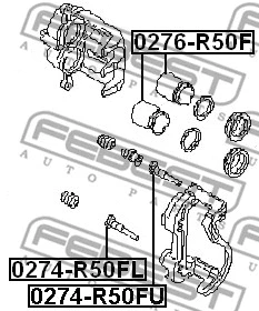 Guide Bolt, brake caliper