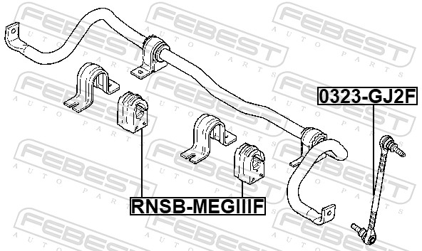 Mounting, stabiliser bar