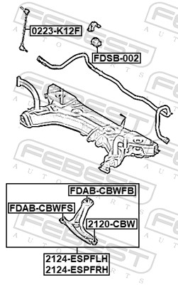 Control/Trailing Arm, wheel suspension