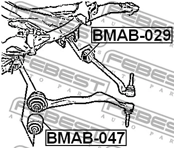 Mounting, control/trailing arm