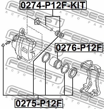 Piston, brake caliper