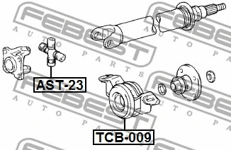 Bearing, propshaft centre bearing