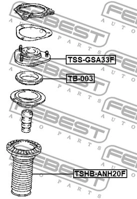 Protective Cap/Bellow, shock absorber (TSHB-ANH20F)