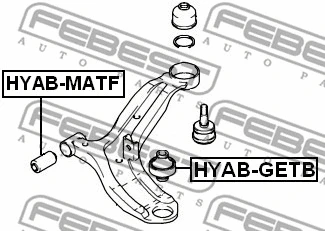 Mounting, control/trailing arm