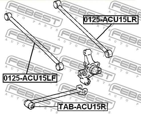 Mounting, control/trailing arm