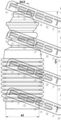 Dust Cover Kit, shock absorber