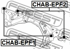Mounting, control/trailing arm