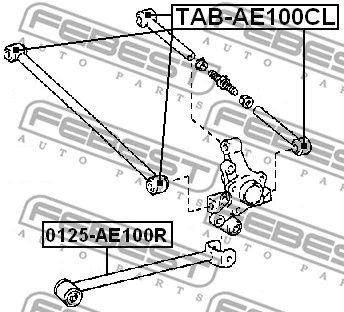 Mounting, control/trailing arm