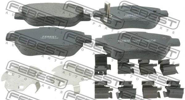 Brake Pad Set, disc brake (1801-CORDF)