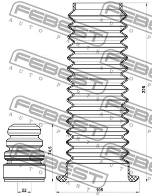 Dust Cover Kit, shock absorber