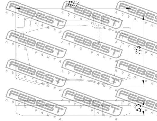 Brake Pad Set, disc brake
