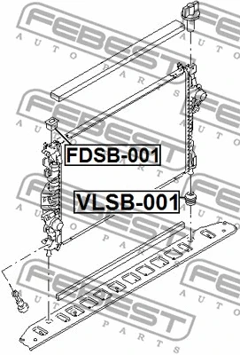 Mounting, radiator