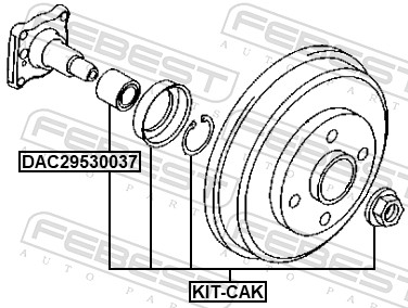 Bearing, drive shaft (KIT-CAK)