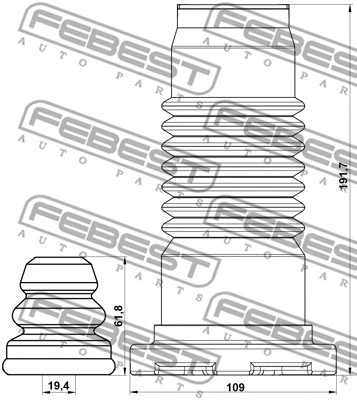 Dust Cover Kit, shock absorber