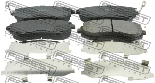 Brake Pad Set, disc brake (0801-G12F)