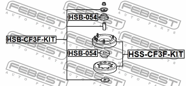 Mounting Kit, shock absorber