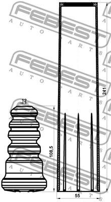 Dust Cover Kit, shock absorber