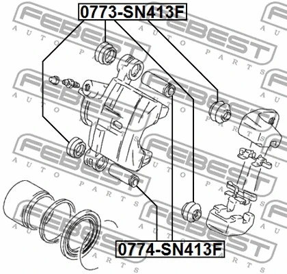 Guide Bolt, brake caliper