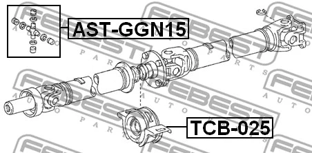 Bearing, propshaft centre bearing