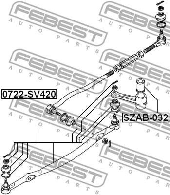 Bush, steering control arm