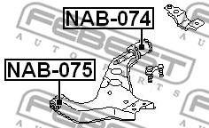 Mounting, control/trailing arm