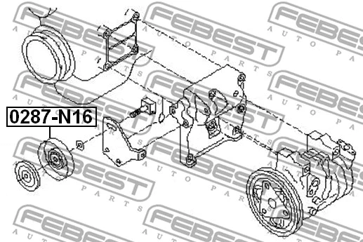 Tensioner Pulley, V-ribbed belt