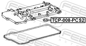 Seal Ring, spark plug shaft (TCP-008-PCS2)