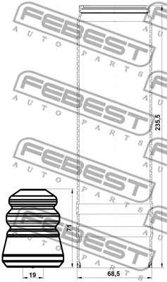 Dust Cover Kit, shock absorber