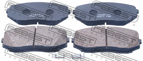 Brake Pad Set, disc brake (0501-TBF)