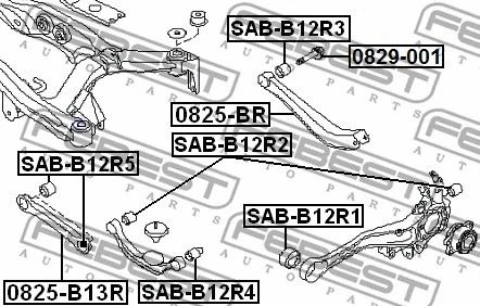 Mounting, control/trailing arm