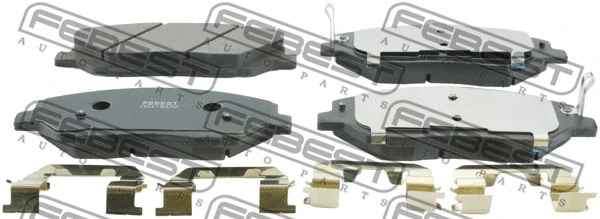 Brake Pad Set, disc brake (1201-SANF)