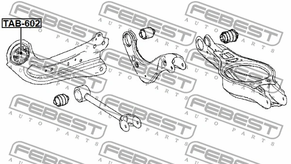 Mounting, control/trailing arm