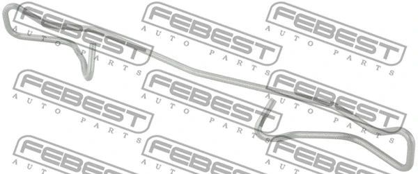 Spring, disc brake pad