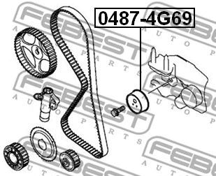 Tensioner Pulley, timing belt
