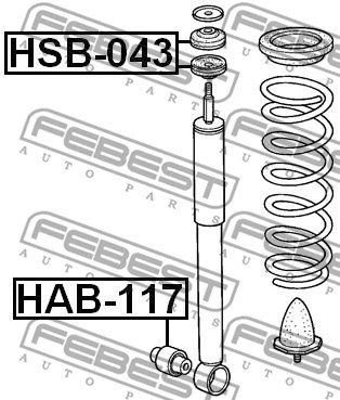 Spacer Bush, shock absorber