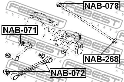 Mounting, control/trailing arm