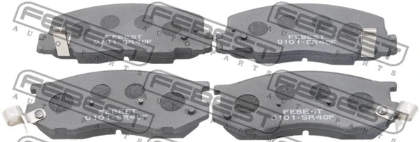 Brake Pad Set, disc brake (0101-SR40F)