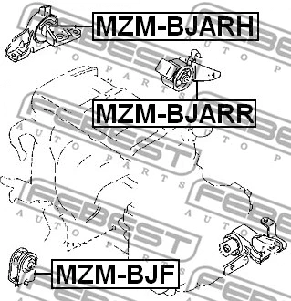 Mounting, engine
