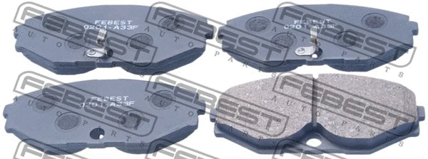 Brake Pad Set, disc brake (0201-A33F)