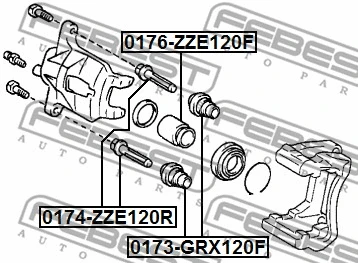 Piston, brake caliper