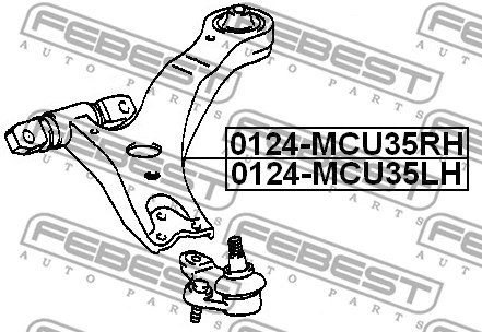 Control/Trailing Arm, wheel suspension